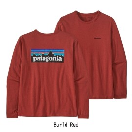 Playera Manga Larga de Algodon P-6 Logo Responsibili-Tee Dama - Patagonia