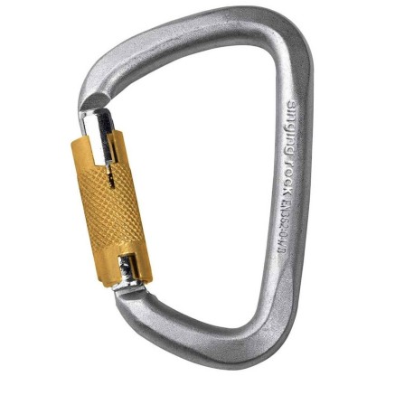 Mosquetón de acero D Triple Lock - Singing Rock de My Store -